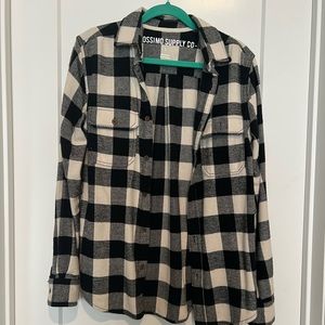 Black and white flannel
